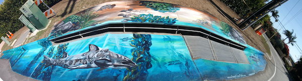 Malibu Shark Mural